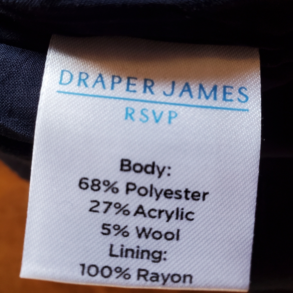 Draper James RSVP Straight Pant Navy/Gold-Size 8 - Picture 4 of 5